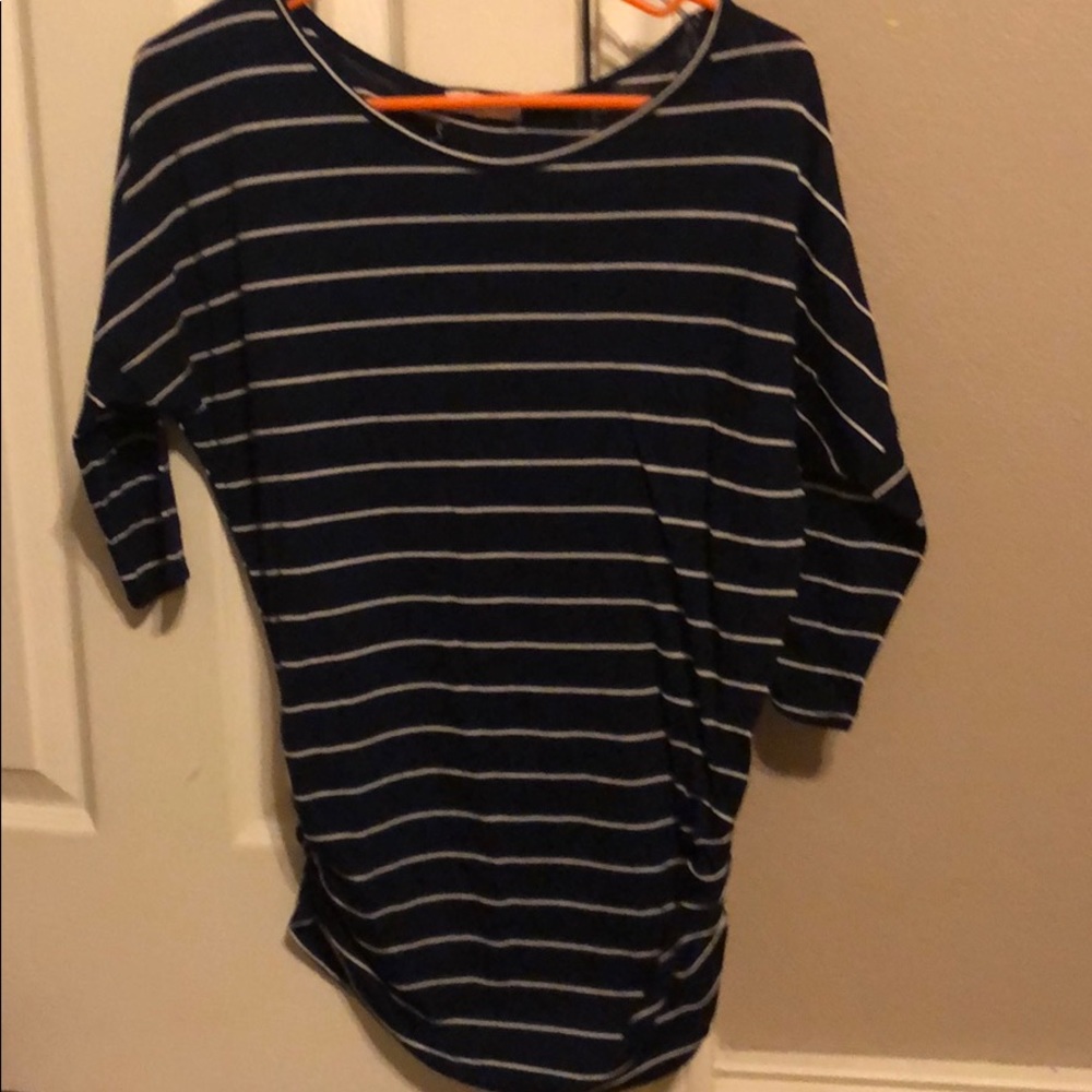 Navy 3/4 sleeve blouse